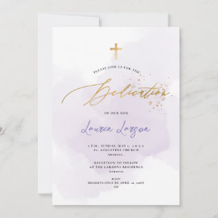 Invitation ArtsApp Élégant H2 Washed Purple Dedication
