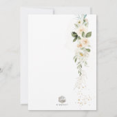 Invitation ArtsApp H2 Alabaster Cream Roses et Foliage (Dos)