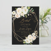 Invitation ArtsApp H2 Alabaster Roses Fête de Mariage (Debout devant)