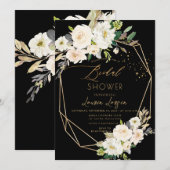 Invitation ArtsApp H2 Alabaster Roses Fête de Mariage (Devant / Derrière)