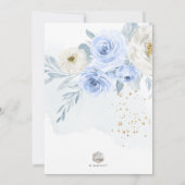 Invitation ArtsApp H2 Blue Roses Dusty Blue Foliage (Dos)