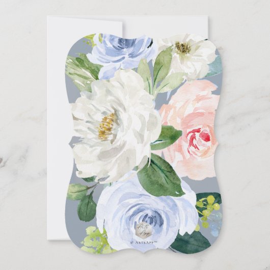 Invitation ArtsApp H2 Blush rose Rose Brunch Bubbly (Dos)