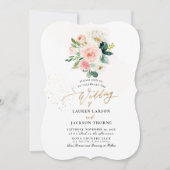 Invitation ArtsApp H2 Blush rose Roses Mariage (Devant)