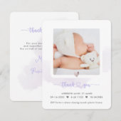 Invitation ArtsApp H2 Douche Merci+Annonce de Naissance (Devant / Derrière)