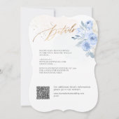 Invitation ArtsApp H2 Dusty Blue Rose Mariage (Dos)