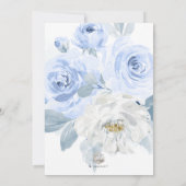 Invitation ArtsApp H2 Dusty Blue Roses Fête des mariées (Dos)