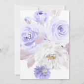 Invitation ArtsApp H2 Dusty Purple Rose Fête des mariées (Dos)