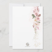 Invitation ArtsApp H2 Dusty Rose Roses Fête des mariées (Dos)