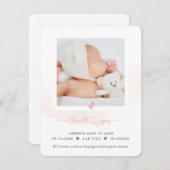 Invitation ArtsApp H2 Merci de douche+Faire-part de naissance (Devant / Derrière)