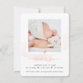 Invitation ArtsApp H2 Merci de douche+Faire-part de naissance (Devant)