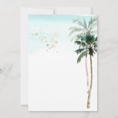 Invitation ArtsApp paradis tropical Breeze Palms (Dos)