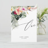 Invitation ArtsApp Tropical Paradise Gold Dust Table One (Debout devant)