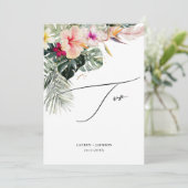 Invitation ArtsApp Tropical Paradise Gold Dust Table Two (Debout devant)