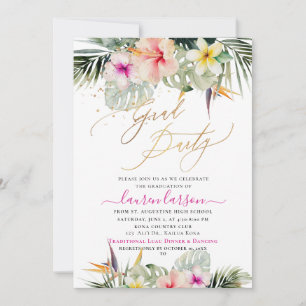 Invitation ArtsApp Tropical Paradise Graduation Party