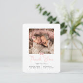 Invitation ArtsApp Twins Douche Merci+Faire-part de naissance (Debout devant)