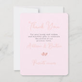 Invitation ArtsApp Twins Douche Merci+Faire-part de naissance (Dos)