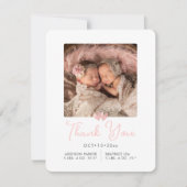 Invitation ArtsApp Twins Douche Merci+Faire-part de naissance (Devant)