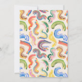 Invitation Artsy Abstrait Moderne Watercolor Graduation Party (Dos)