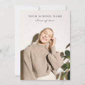 Invitation Artsy Abstraite aquarelle Photo Graduation Party (Dos)