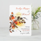 Invitation Artsy Fall laisse l'invitation (Debout devant)