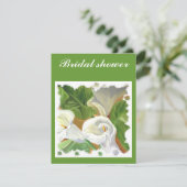 Invitation Arums shower de mariage (Debout devant)