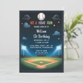 Invitation As Men Ball Wood Jeu Équipe Baseball 1er Anniversa (Debout devant)