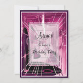 Invitation Ascenseur vers le bas Abstrait (Devant)