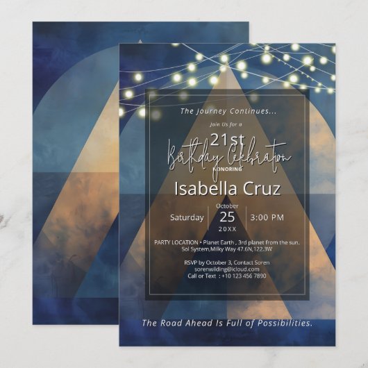 Invitation Ascension Silencieuse | Design Minimaliste (Devant / Derrière)
