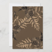 Invitation Ash Terracotta Watercolor Floral Fall Wedding (Dos)