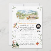 Invitation Asheville NC Bachelorette Weekend Itinerary (Devant)