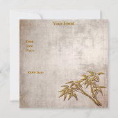 Invitation Asian Gold Vieux papier (Dos)