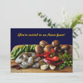 Invitation asiatique de frites (Debout devant)