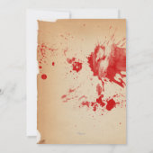 Invitation Asile de fous de la fête d'Halloween Nouveauté (Dos)