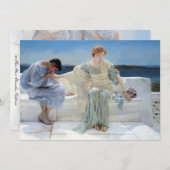 Invitation Ask Me No More par Alma Tadema Mariage (Devant / Derrière)