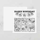 Invitation ASL ILY Obsession - Joyeux Anniversaire ! (Devant / Derrière)