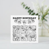 Invitation ASL ILY Obsession - Joyeux Anniversaire ! (Debout devant)