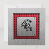 Invitation Aspect métal brossé Paintball (Dos)