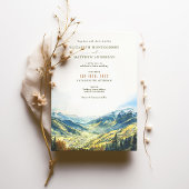 Invitation Aspen Colorado Mountain Destination Mariage