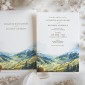 Invitation Aspen Colorado Mountain Destination Mariage