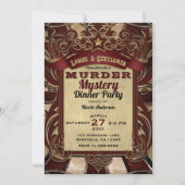 Invitation Assassinat Mystery Diner Party (Devant)