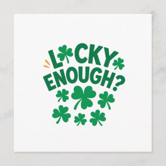 Invitation Assez chanceux ? Amusant St. Patrick's Day
