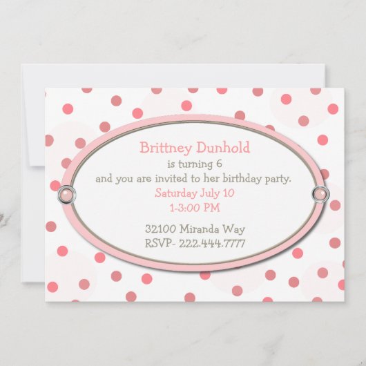 Invitation Assez dans l'invitation de fête d'anniversaire de (Devant)