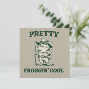 Invitation Assez Froggin Cool Grenouille Crapaud Mème Amateur