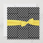 Invitation assez jaune et noire et blanche du (Dos)