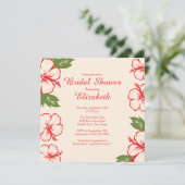 Invitation assez tropicale de Fête de la mariée de (Debout devant)