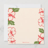 Invitation assez tropicale de Fête de la mariée de (Dos)