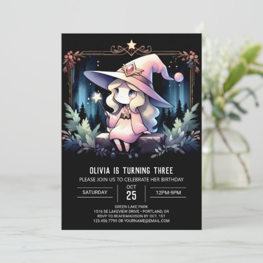 Invitation Assistant adorable Dreamy Anniversaire (Debout devant)