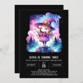 Invitation Assistant Adorable Enfants Anniversaire (Devant / Derrière)