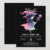 Invitation Assistant Aquarelle personnalisée Anniversaire (Devant / Derrière)