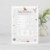 Invitation Assistant Baby shower Baby Prediction Jeu (Debout devant)